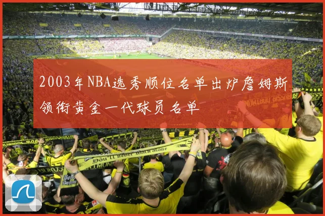 2003年NBA选秀顺位名单出炉詹姆斯领衔黄金一代球员名单